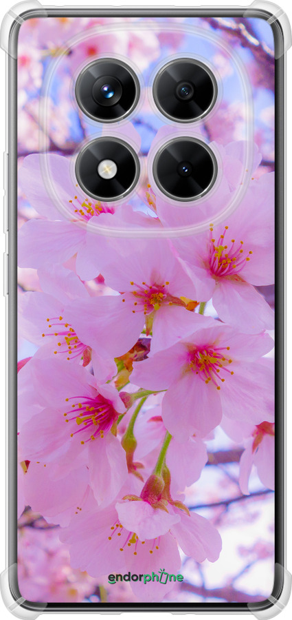 Силикон с усиленными углами чехол Сакура для Xiaomi Redmi Note 14 Pro 5G - 6029sp-3928 изображение 