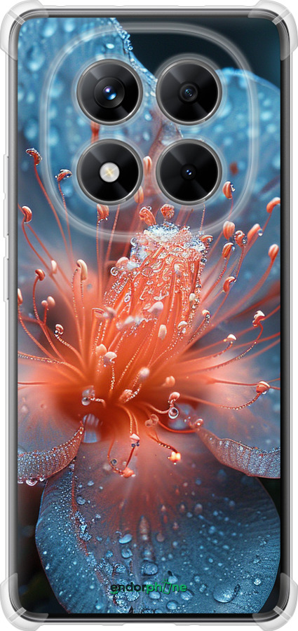 Силикон с усиленными углами чехол Роса на цветке для Xiaomi Redmi Note 14 Pro 5G - 6039sp-3928 изображение 