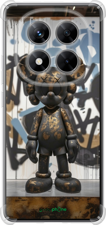 Силикон с усиленными углами чехол Bronze kaws v2 для Xiaomi Redmi Note 14 Pro 5G - 6098sp-3928 изображение 