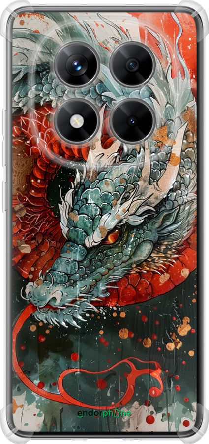 Силикон с усиленными углами чехол Стихия огня для Xiaomi Redmi Note 14 Pro 5G - 6101sp-3928 изображение 