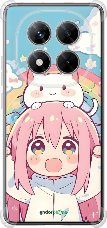 Силикон с усиленными углами чехол Девочка аниме радуга для Xiaomi Redmi Note 14 Pro 5G - 6304sp-3928 изображение 