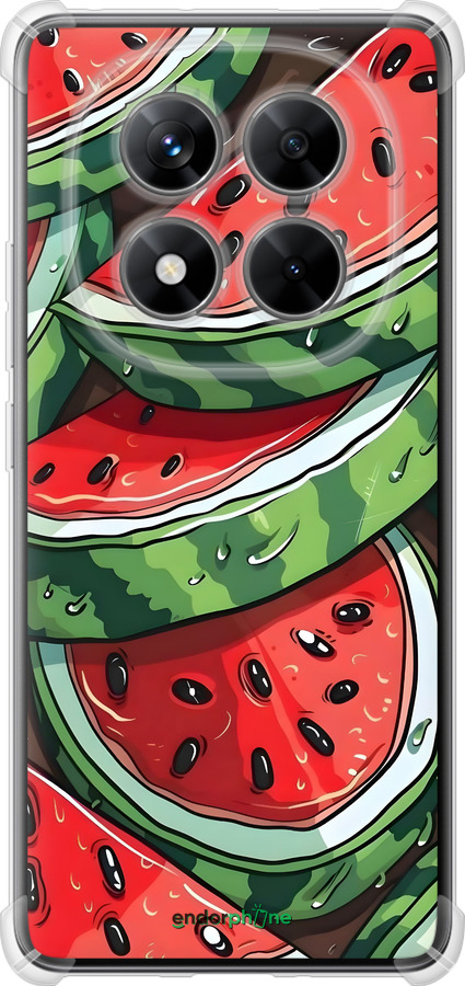 Силикон с усиленными углами чехол Арбуз для Xiaomi Redmi Note 14 Pro 5G - 6315sp-3928 изображение 