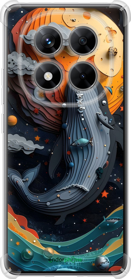 Силикон с усиленными углами чехол Кит в космосе для Xiaomi Redmi Note 14 Pro 5G - 6328sp-3928 изображение 