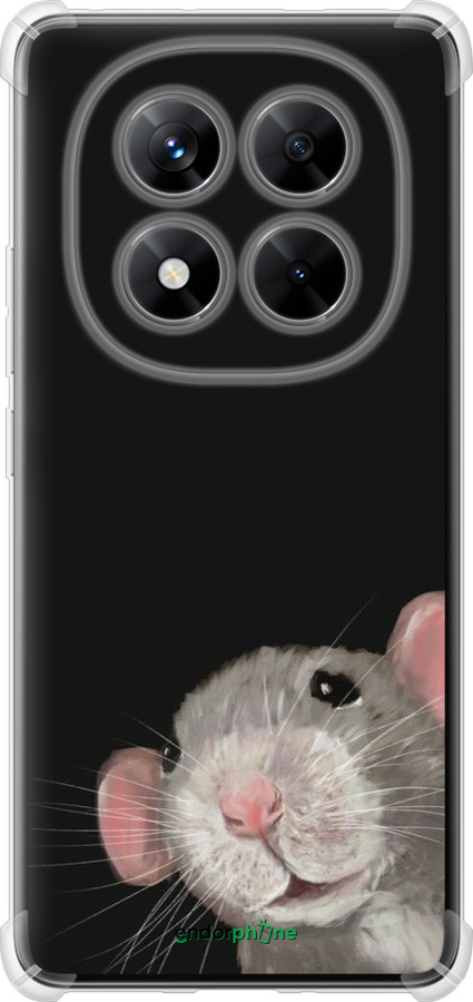 Силикон с усиленными углами чехол The Peeking Rat для Xiaomi Redmi Note 14 Pro 5G - 6442sp-3928 изображение 