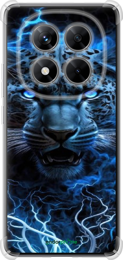 Силикон с усиленными углами чехол Ледяной леопард для Xiaomi Redmi Note 14 Pro 5G - 6460sp-3928 изображение 