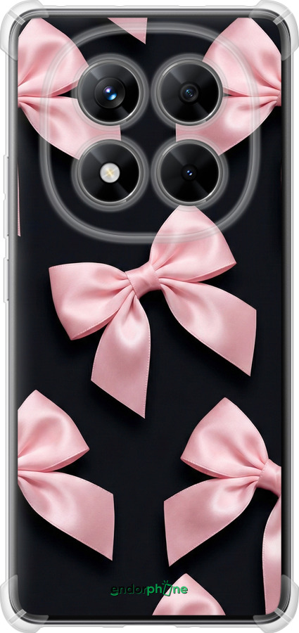Силикон с усиленными углами чехол Coquette Ribbons Dark Coquette для Xiaomi Redmi Note 14 Pro 5G - 6767sp-3928 изображение 