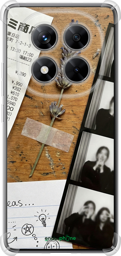 Силикон с усиленными углами чехол Aesthetic Scrapbook Collage для Xiaomi Redmi Note 14 Pro 5G - 6773sp-3928 изображение 