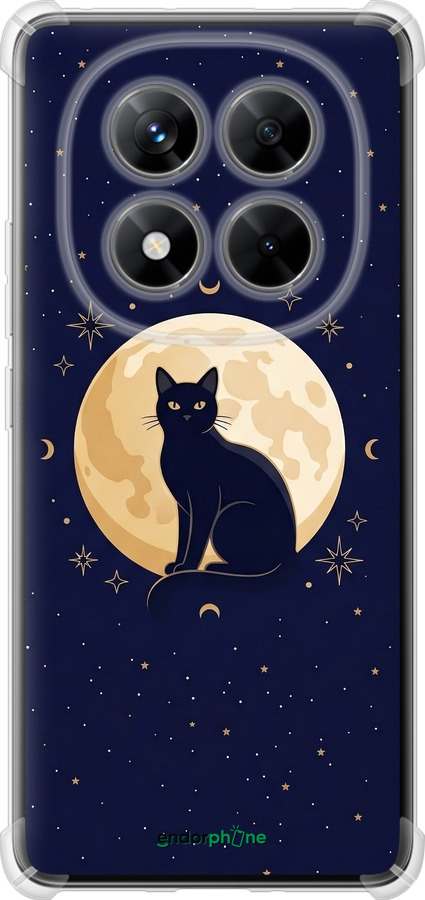 Силикон с усиленными углами чехол Cute Cat Celestial/Witchy для Xiaomi Redmi Note 14 Pro 5G - 6787sp-3928 изображение 