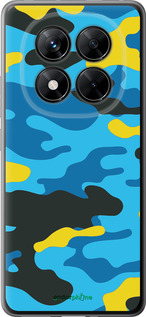Силіконовий чехол Жовто-блакитний камуфляж для Xiaomi Poco X7 - 1084u-4011 изображение 