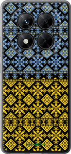 Силіконовий чехол Жовто-блакитна вишиванка для Xiaomi Poco X7 - 1169u-4011 изображение 