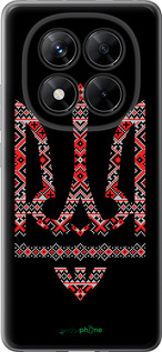 Силиконовый чехол Герб - вышиванка на черном фоне для Xiaomi Poco X7 - 1196u-4011 изображение 