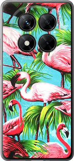 Силиконовый чехол Tropical background для Xiaomi Poco X7 - 4016u-4011 изображение 