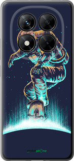 Силіконовий чехол Космонавт на скейтборді для Xiaomi Poco X7 - 4145u-4011 изображение 