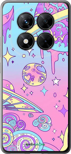 Силиконовый чехол Розовая галактика для Xiaomi Redmi Note 14 Pro 5G - 4146u-3928 изображение 