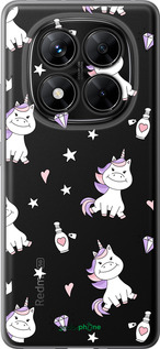 Силиконовый чехол Единорожка v2 для Xiaomi Poco X7 - 4703u-4011 изображение 