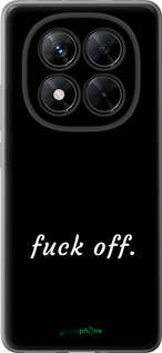 Силіконовий чехол Fuck off для Xiaomi Redmi Note 14 Pro 5G - 4731u-3928 изображение 
