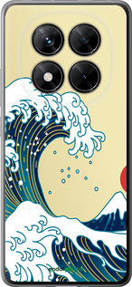 Силиконовый чехол Японские волны для Xiaomi Poco X7 - 5533u-4011 изображение 