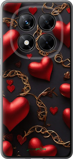 Силіконовий чехол Сердечки для Xiaomi Redmi Note 14 Pro 5G - 5831u-3928 изображение 