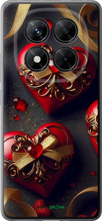 Силіконовий чехол Сердечки v4 для Xiaomi Redmi Note 14 Pro 5G - 5834u-3928 изображение 