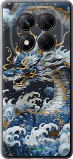 Силиконовый чехол Водяной дракон для Xiaomi Poco X7 - 6113u-4011 изображение 