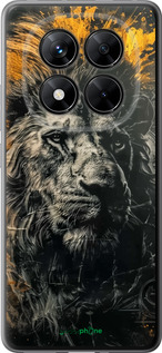 Силіконовий чехол Лев у золотих фарбах для Xiaomi Poco X7 - 6155u-4011 изображение 