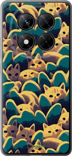Силіконовий чехол Із зображенням котиків для Xiaomi Redmi Note 14 Pro 5G - 6429u-3928 изображение 