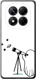 Силіконовий чехол Привид астроном для Xiaomi Poco X7 - 6444u-4011 изображение 