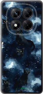 Силиконовый чехол Изображение Кошек с тёмной акварелью для Xiaomi Poco X7 - 6521u-4011 изображение 