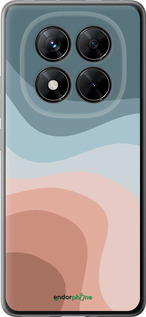 Силиконовый чехол С синими и розовыми волнами в стиле ретро для Xiaomi Poco X7 - 6532u-4011 изображение 