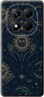 Силиконовый чехол 'Celestial Harmony: Sun & Moon Gold Mystic Pattern' для Xiaomi Redmi Note 14 Pro 5G изображение 5