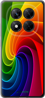 Силиконовый чехол Радужный вихрь для Xiaomi Poco X7 - 747u-4011 изображение 
