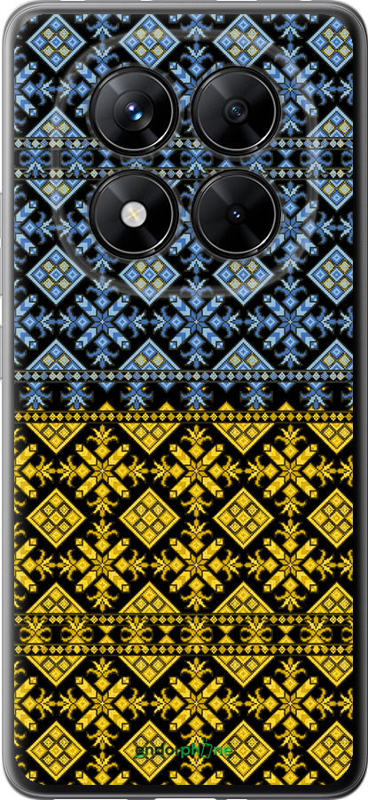 Силіконовий чехол Жовто-блакитна вишиванка для Xiaomi Poco X7 - 1169u-4011 изображение 