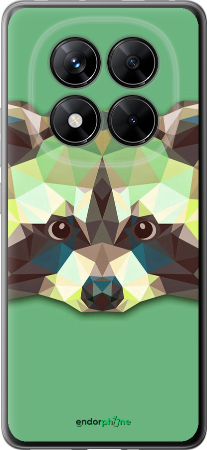 Силиконовый чехол Енот для Xiaomi Poco X7 - 1217u-4011 изображение 