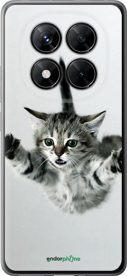 Силіконовий чехол Літаюче кошеня для Xiaomi Poco X7 - 2322u-4011 изображение 
