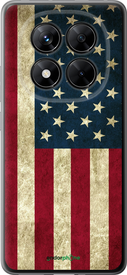 Силиконовый чехол Флаг США для Xiaomi Poco X7 - 395u-4011 изображение 