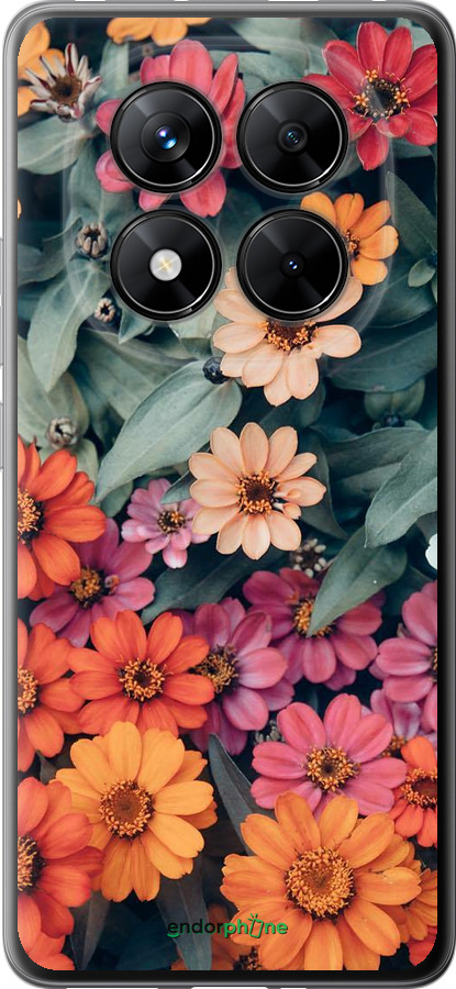 Силіконовий чехол Beauty flowers для Xiaomi Poco X7 - 4050u-4011 изображение 