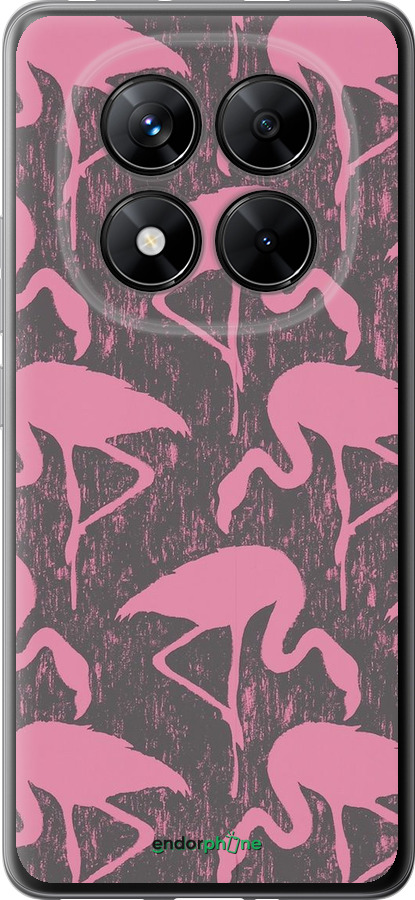 Силиконовый чехол Vintage-Flamingos для Xiaomi Poco X7 - 4171u-4011 изображение 