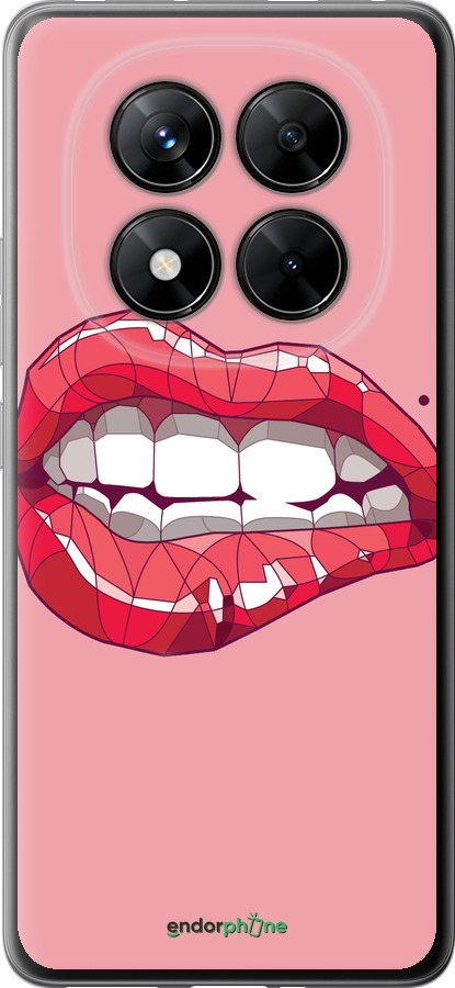 Силиконовый чехол Sexy lips для Xiaomi Redmi Note 14 Pro 5G - 4174u-3928 изображение 
