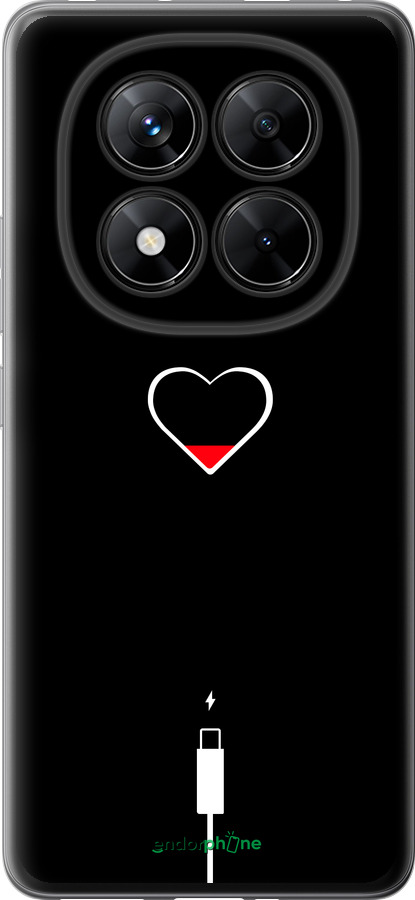 Силіконовий чехол Підзарядка серця для Xiaomi Poco X7 - 4274u-4011 изображение 