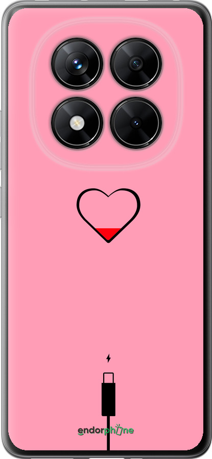 Силиконовый чехол Подзарядка сердца1 для Xiaomi Poco X7 - 4275u-4011 изображение 