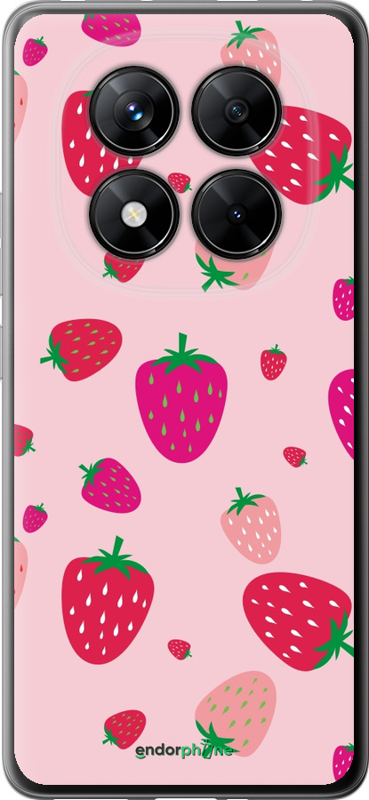 Силіконовий чехол Полунички для Xiaomi Poco X7 - 4332u-4011 изображение 