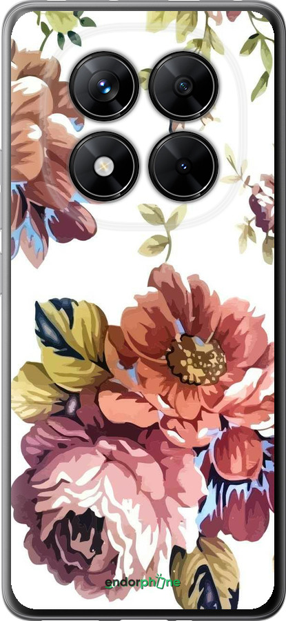 Силіконовий чехол Vintage flowers для Xiaomi Poco X7 - 4333u-4011 изображение 