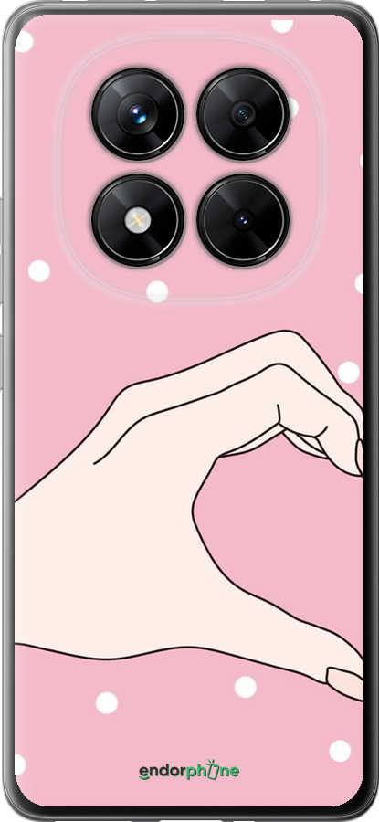 Силіконовий чехол Половинка серця для Xiaomi Poco X7 - 4340u-4011 изображение 