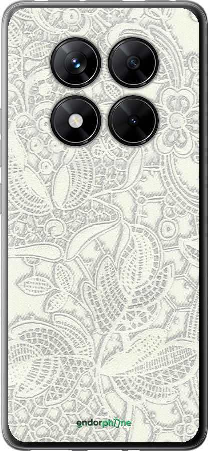 Силіконовий чехол Біле мереживо для Xiaomi Poco X7 - 4383u-4011 изображение 