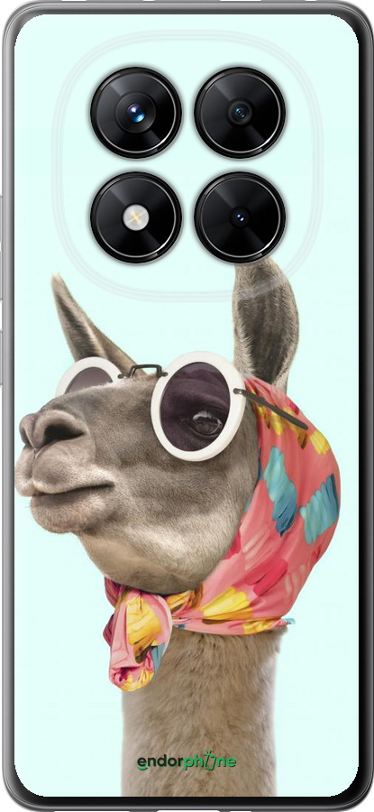Силиконовый чехол Модная лама для Xiaomi Poco X7 - 4479u-4011 изображение 