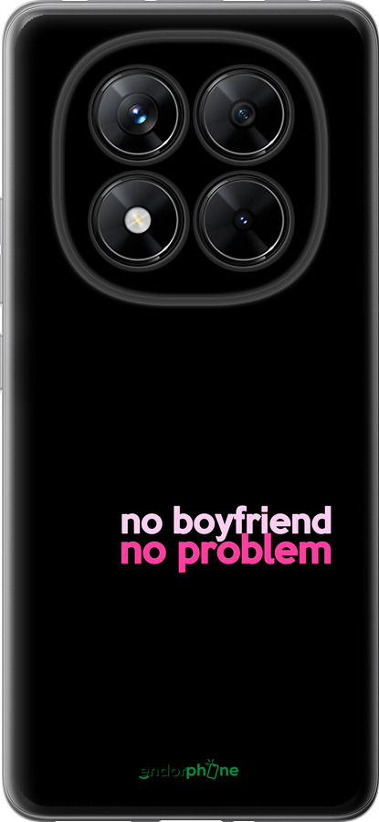 Силиконовый чехол no boyfriend no problem для Xiaomi Redmi Note 14 Pro 5G - 4549u-3928 изображение 