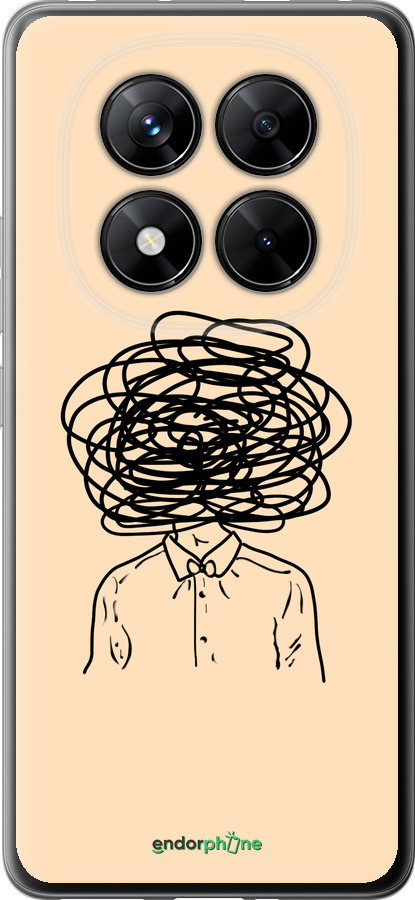 Силиконовый чехол Мысли для Xiaomi Poco X7 - 4568u-4011 изображение 