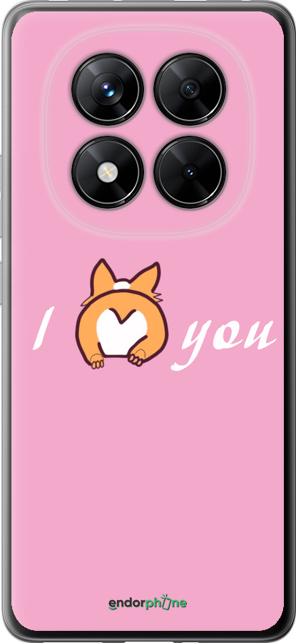 Силиконовый чехол Люблю1 для Xiaomi Poco X7 - 4587u-4011 изображение 