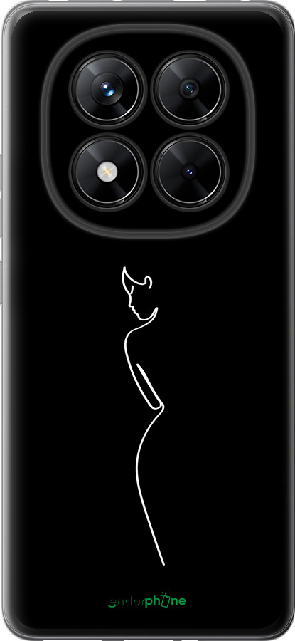 Силиконовый чехол Силуэт1 для Xiaomi Poco X7 - 4590u-4011 изображение 