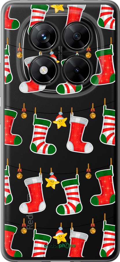 Силиконовый чехол Новогодний 9 для Xiaomi Poco X7 - 4622u-4011 изображение 
